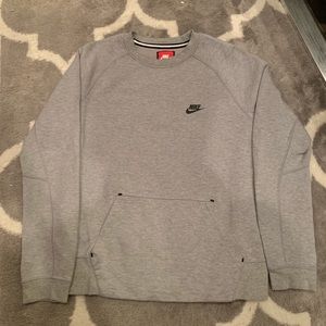Nike Fleece Mens Sweatshirt Size M Grey Gray Used